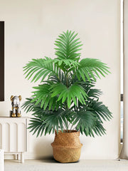 70-80Cm Large Artificial Palm Tree Tropical Green Leaves Fake Plants Plastic Monstera Faux Tree Branch for Home Kitchen Decor