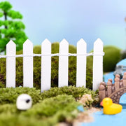 Miniature Fairy Garden Fence 5 X 90Cm Mini Wooden Fence DIY Fairy Garden Accessories Wood Barrier Dollhouse Home Craft Decor