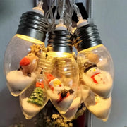 Christmas Small Bulb Light String Christmas Decoration LED Light String Santa Claus Snowman Christmas Tree