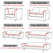 Jacquard Elastic Sofa Cover for Living Room Slipcovers Stretch Polar Fleece Armchair Protector L Shaped Sofa 1/2/3/4 Seater Home