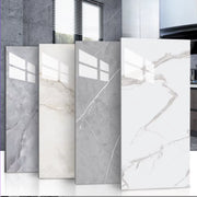 10-20Pcs 30X60Cm Self-Adhesive Marble PVC Floor Tiles Waterproof Peel Stick Wall Sticker Kitchen Bathroom Removable Home Decor ﻿