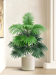 70-80Cm Large Artificial Palm Tree Tropical Green Leaves Fake Plants Plastic Monstera Faux Tree Branch for Home Kitchen Decor