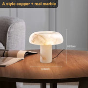 Marble Table Lamp with Plug for Bedroom Living Room Modern Desk Lighting Italian Designer Bedside Nightstand Lamp