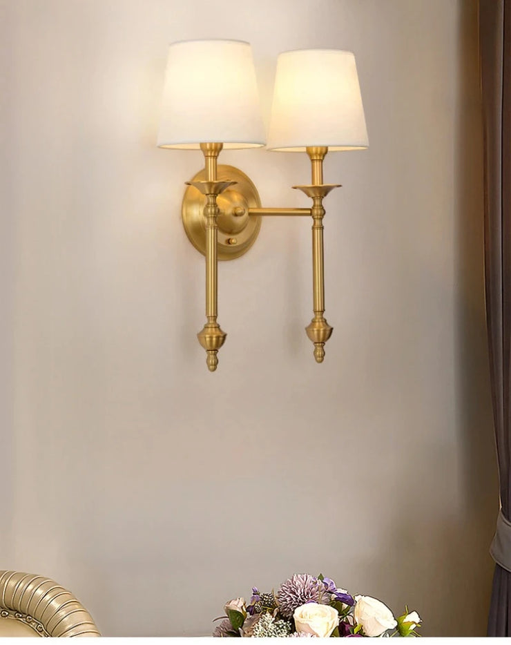 American Bedroom Bedside Lamp Mirror Front Light Simple Living Room Villa