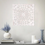 Hollow Carved Wooden Wall Decor Floral Wall Panel Hanging Decor Carved