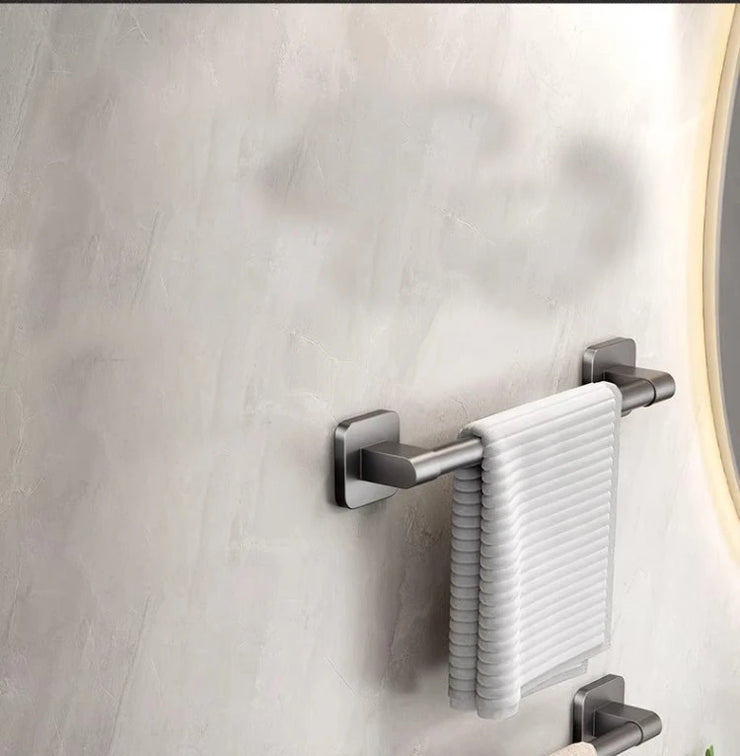 Towel rack modern space aluminum non-perforated