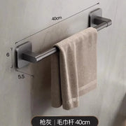Towel rack modern space aluminum non-perforated