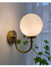 Bedside Lamp Modern Nordic Spherical Glass Wall Lamp