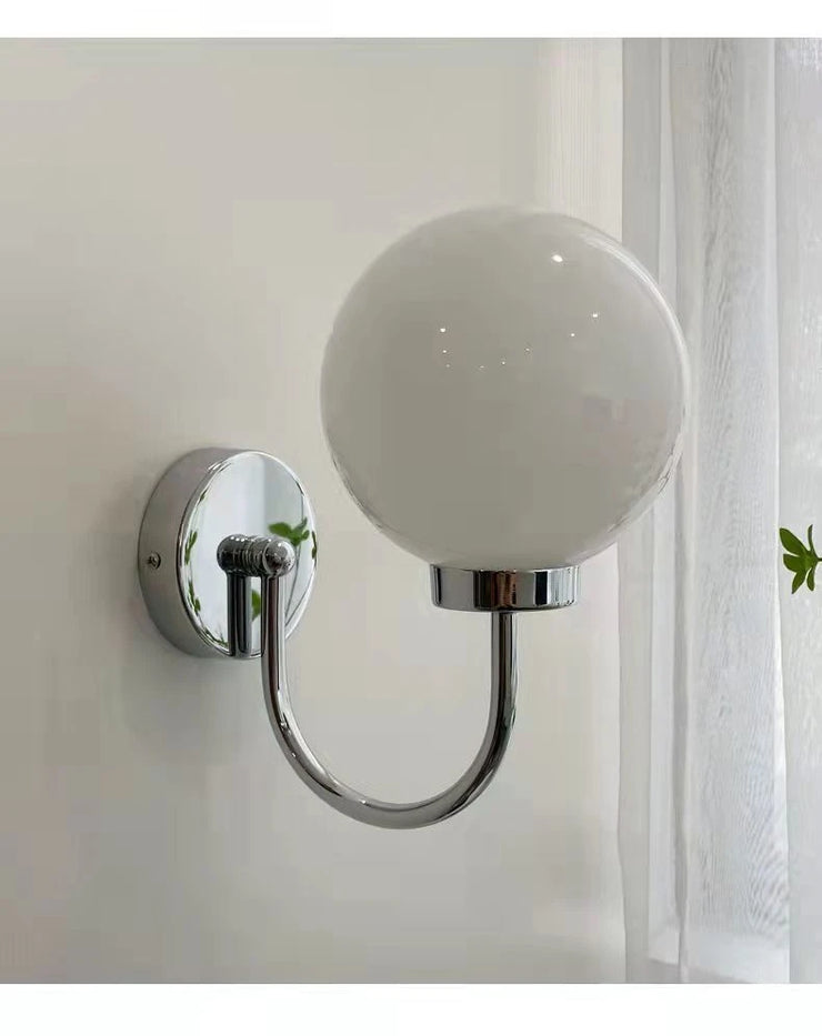 Bedside Lamp Modern Nordic Spherical Glass Wall Lamp