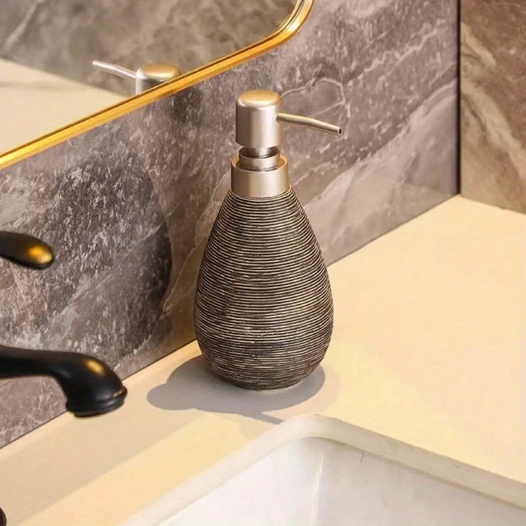 Creative Retro Style Ceramic Push-Type Soap Dispenser With Pump