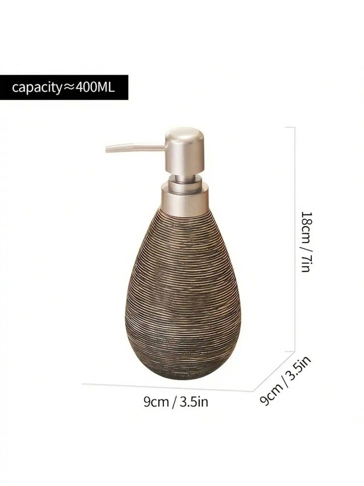 Creative Retro Style Ceramic Push-Type Soap Dispenser With Pump