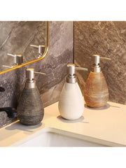 Creative Retro Style Ceramic Push-Type Soap Dispenser With Pump