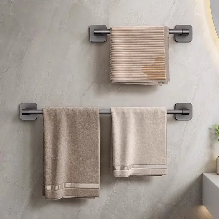 Towel rack modern space aluminum non-perforated