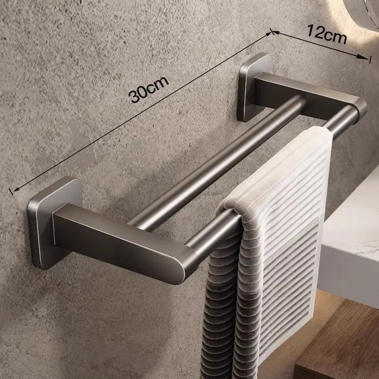 Towel rack modern space aluminum non-perforated