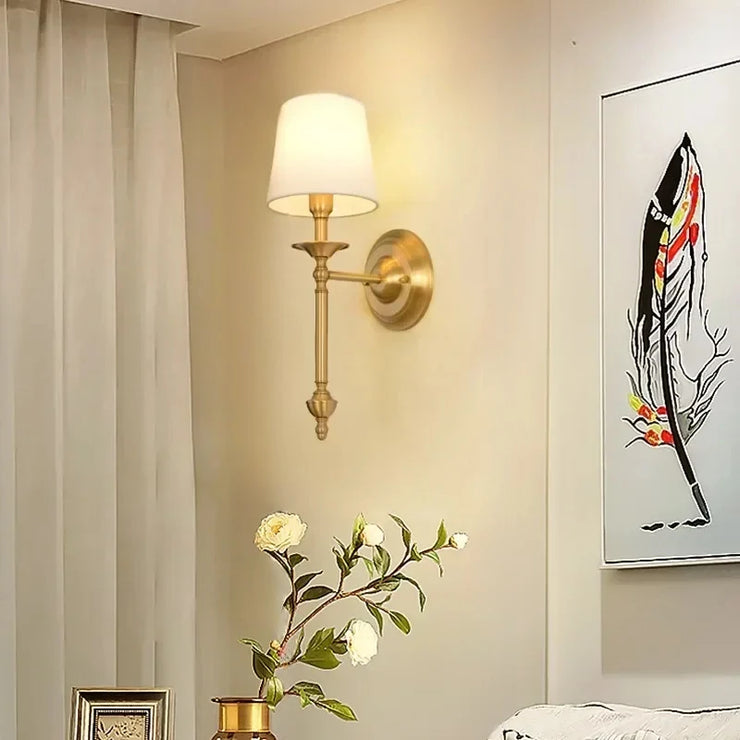 American Bedroom Bedside Lamp Mirror Front Light Simple Living Room Villa