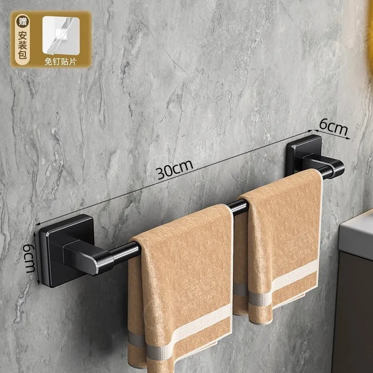 Towel rack modern space aluminum non-perforated