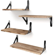 Floating Shelves for Wall,Bookshelves，Wall Mounted Wood Shelf for Living Room