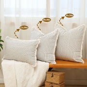 1pc Throw Pillow Covers - Comfortable Striped Throw Pillowcase  For Home Bedroom