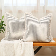 1pc Throw Pillow Covers - Comfortable Striped Throw Pillowcase  For Home Bedroom