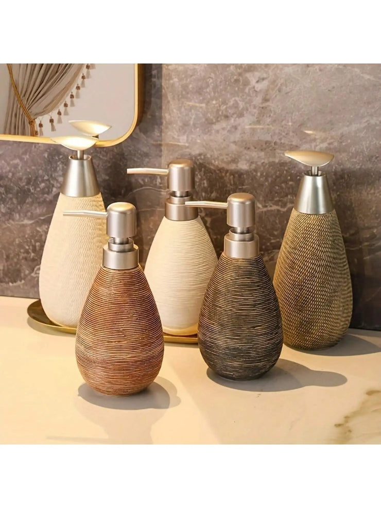 Creative Retro Style Ceramic Push-Type Soap Dispenser With Pump