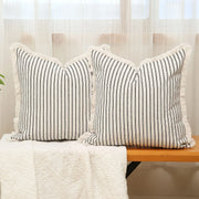 1pc Throw Pillow Covers - Comfortable Striped Throw Pillowcase  For Home Bedroom