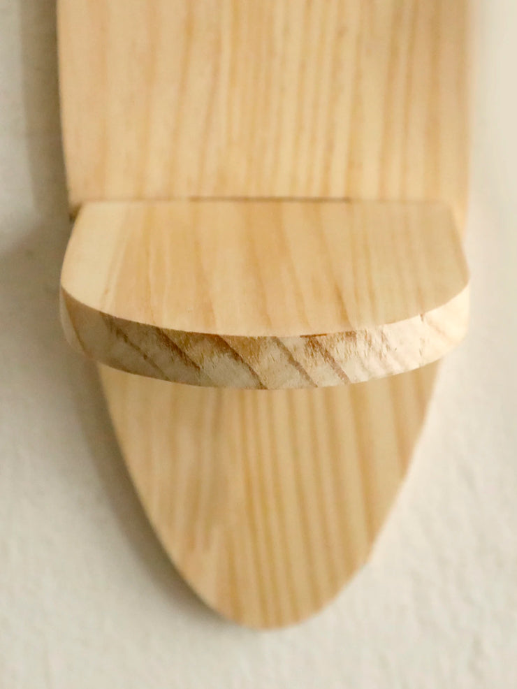 Wooden Wall Shelves, Oval Floating Shelf, Crystal Display Stands