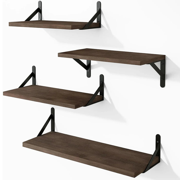 Floating Shelves for Wall,Bookshelves，Wall Mounted Wood Shelf for Living Room