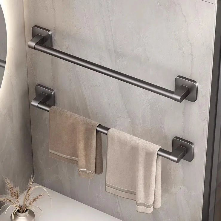Towel rack modern space aluminum non-perforated