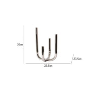 Modern Four Head Metal Candle Holders Creative Art Living Room Desktop