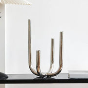 Modern Four Head Metal Candle Holders Creative Art Living Room Desktop