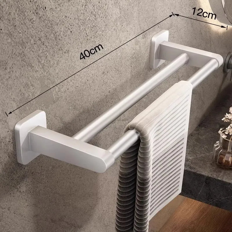 Towel rack modern space aluminum non-perforated