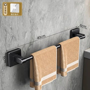 Towel rack modern space aluminum non-perforated