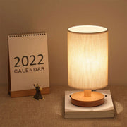 USB Bedside Lamp Night Lights Table Lamp For Bedroom Wooden Desk