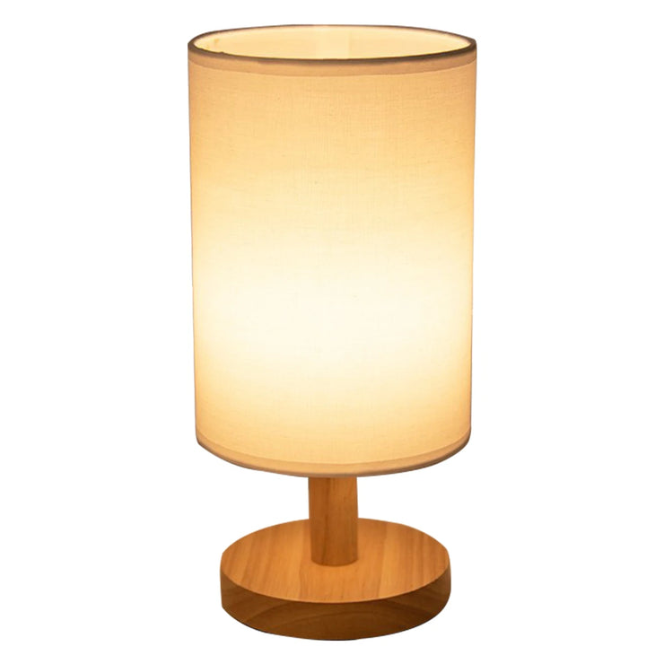 USB Bedside Lamp Night Lights Table Lamp For Bedroom Wooden Desk
