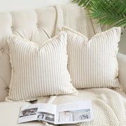 1pc Throw Pillow Covers - Comfortable Striped Throw Pillowcase  For Home Bedroom