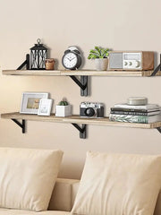 Floating Shelves for Wall,Bookshelves，Wall Mounted Wood Shelf for Living Room