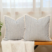 1pc Throw Pillow Covers - Comfortable Striped Throw Pillowcase  For Home Bedroom