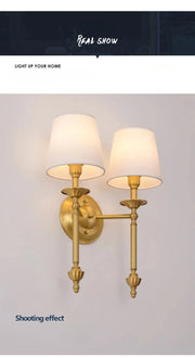 American Bedroom Bedside Lamp Mirror Front Light Simple Living Room Villa