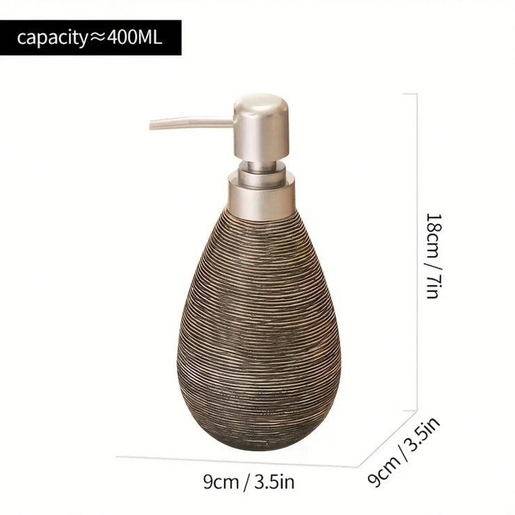 Creative Retro Style Ceramic Push-Type Soap Dispenser With Pump