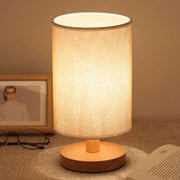 USB Bedside Lamp Night Lights Table Lamp For Bedroom Wooden Desk