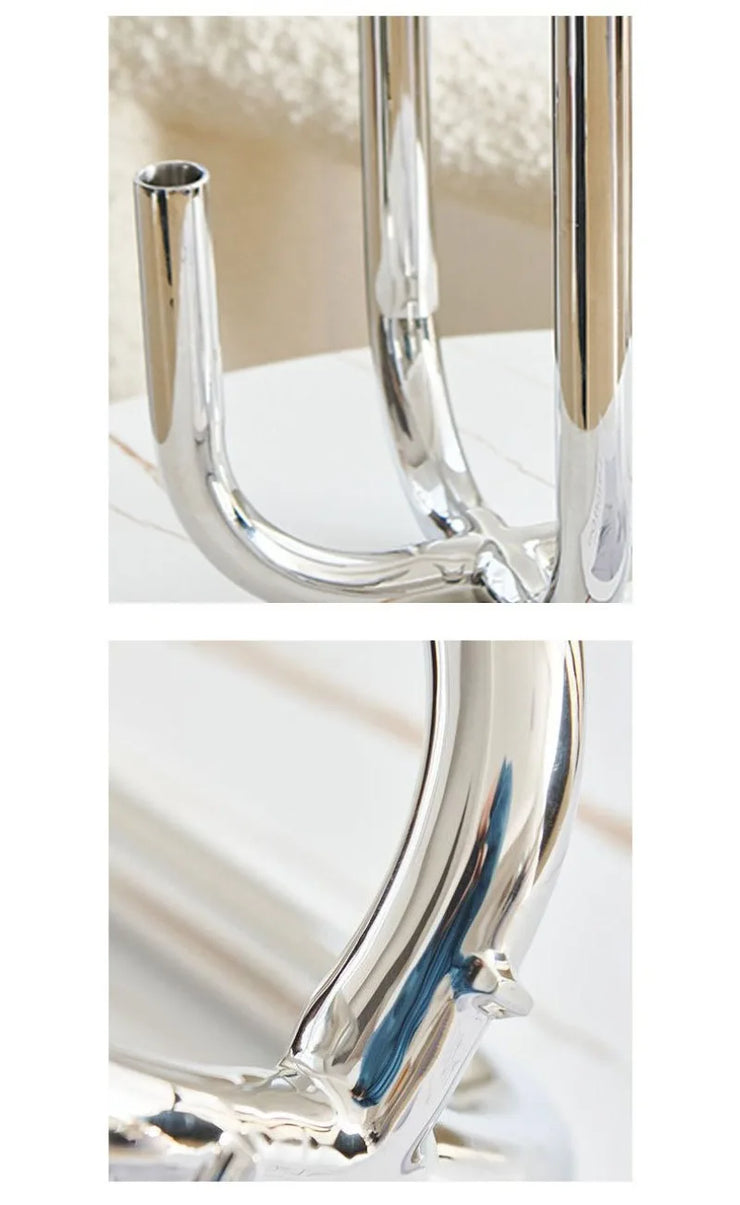 Modern Four Head Metal Candle Holders Creative Art Living Room Desktop