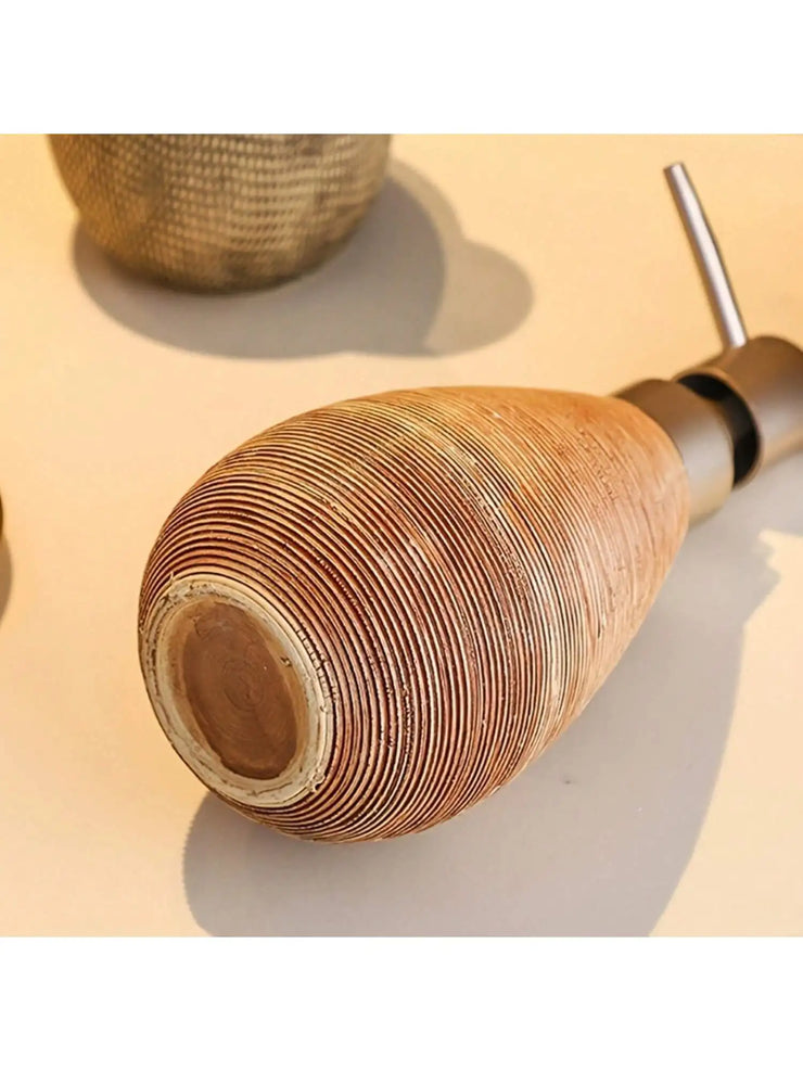 Creative Retro Style Ceramic Push-Type Soap Dispenser With Pump