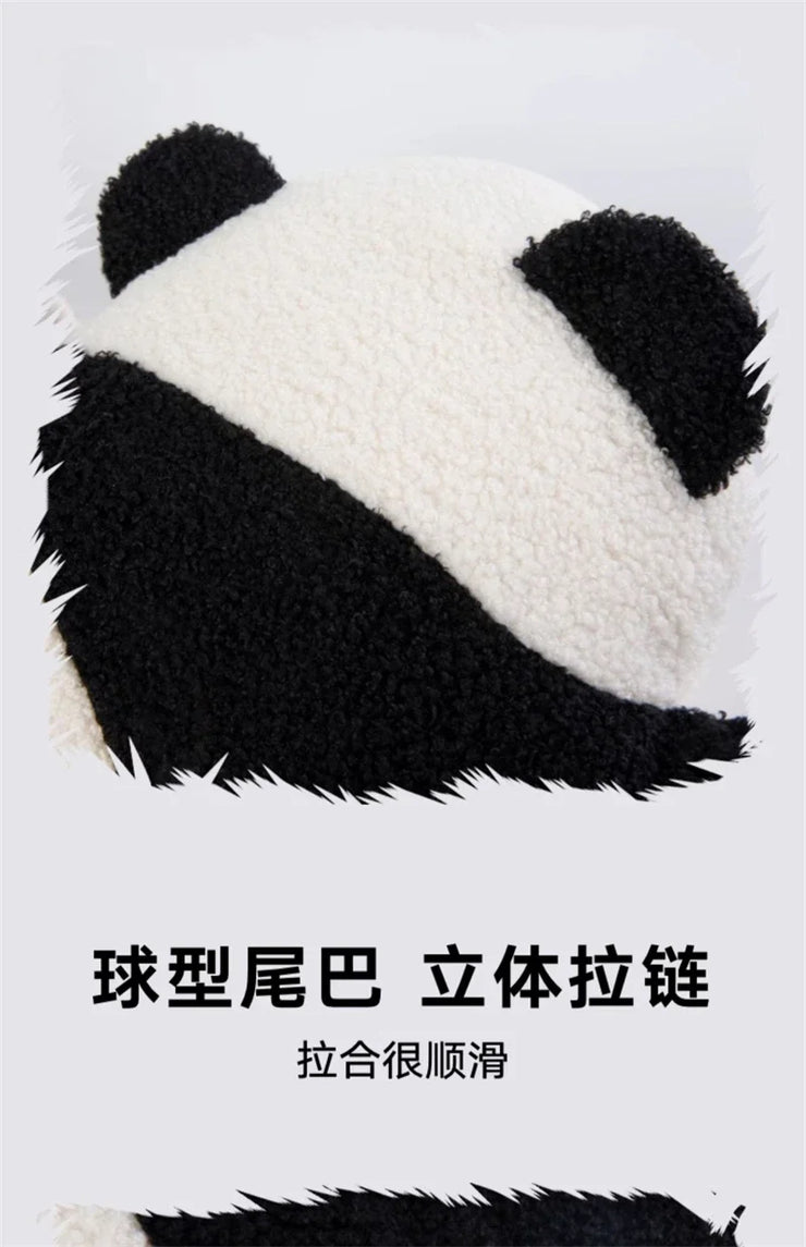Panda Two-in-one Throw Pillow Blanket for Sofa or Bed or Car Pillows