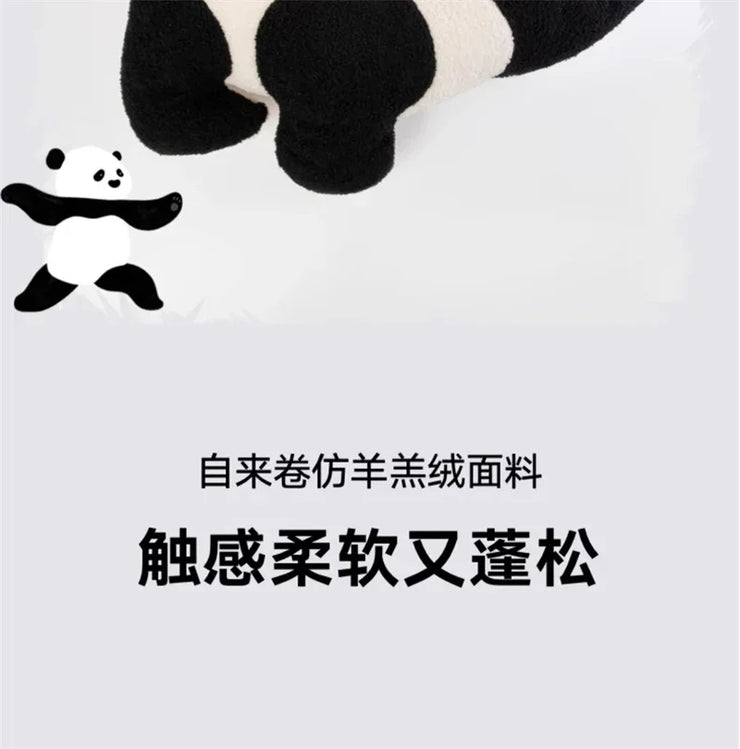 Panda Two-in-one Throw Pillow Blanket for Sofa or Bed or Car Pillows