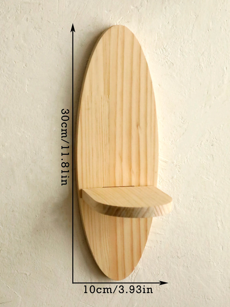 Wooden Wall Shelves, Oval Floating Shelf, Crystal Display Stands