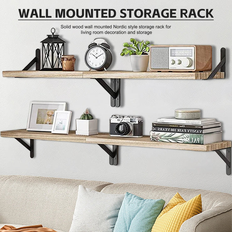 Floating Shelves for Wall,Bookshelves，Wall Mounted Wood Shelf for Living Room