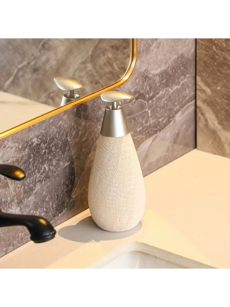 Creative Retro Style Ceramic Push-Type Soap Dispenser With Pump