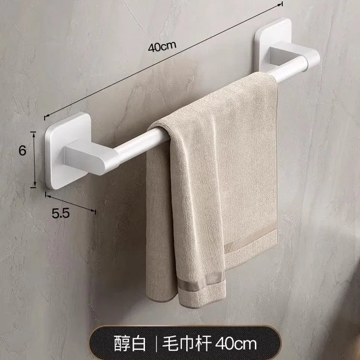 Towel rack modern space aluminum non-perforated