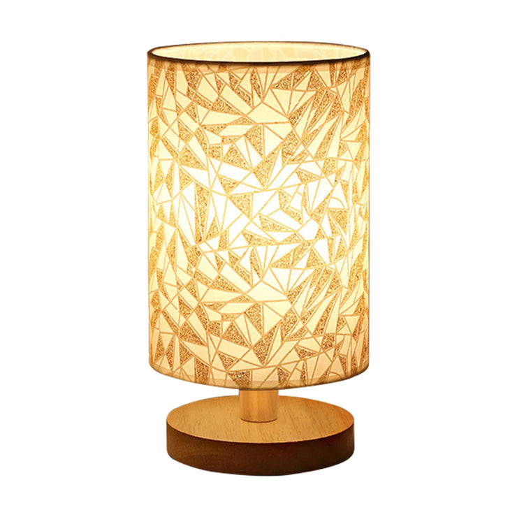 USB Bedside Lamp Night Lights Table Lamp For Bedroom Wooden Desk