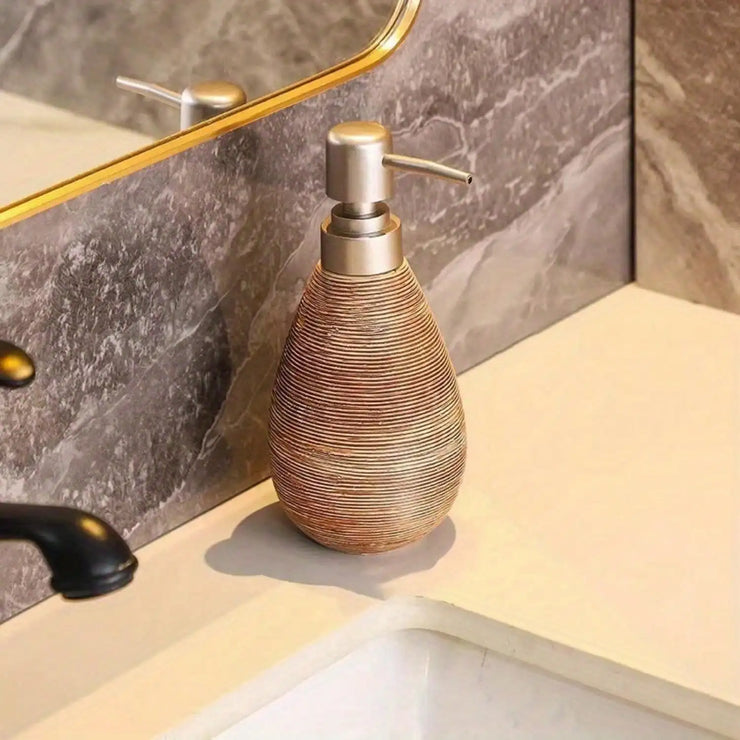 Creative Retro Style Ceramic Push-Type Soap Dispenser With Pump